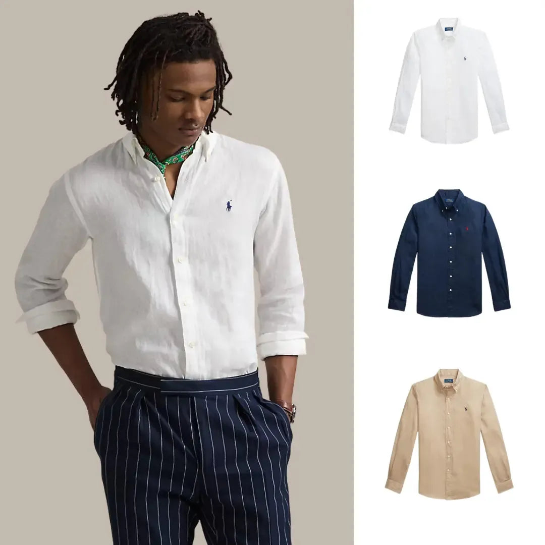 COMPRA 1, LLÉVATE 3 — CAMISA DE LINO CLÁSICA