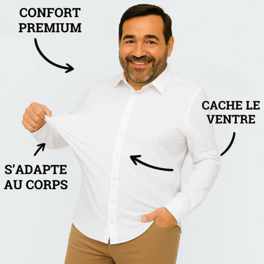 Camisa social premium para hombre con corte entallado