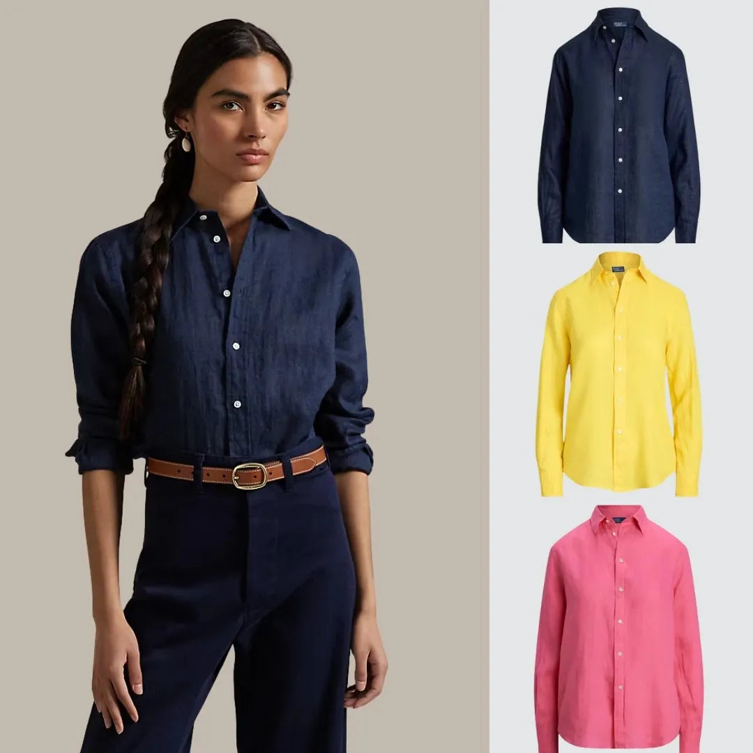 ¡COMPRA 1 Y LLÉVATE 3! CAMISA DE LINO CLÁSICA